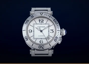 Pre-Owned Cartier Pasha Seatimer W31080M7 Stainless Steel Automatic Watch