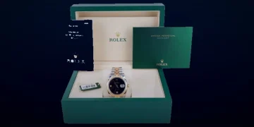 Pre-Owned Rolex 116233 Datejust 36mm Black Onyx Dial Jubilee Bracelet Box and Papers 2005
