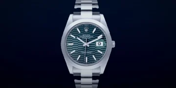 Pre-Owned Rolex Datejust 41 Mint Green Motif Dial Steel Mens Watch