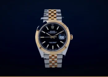 Pre-Owned Rolex Datejust 41 126303 41 mm Black Stick Dial Two-Tone Bracelet Men’s Watch