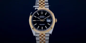 Pre-Owned Rolex Datejust 41 126303 41 mm Black Stick Dial Two-Tone Bracelet Men’s Watch