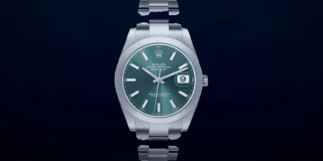 Pre-Owned Rolex Datejust 41 Mint Green Dial 126300 Steel Mens Watch