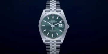 Pre-Owned Rolex Datejust 41 Mint Green Dial 126300 Steel Mens Watch